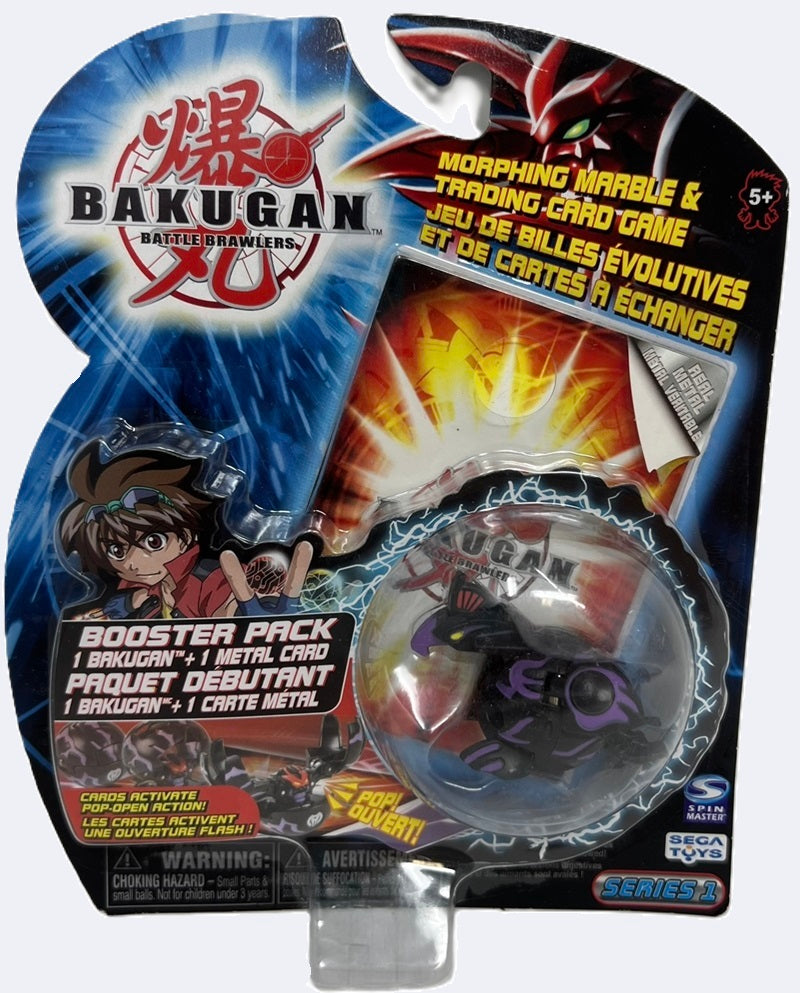 Bakugan Battle Brawlers B1 Series 1 Booster Pack + Metal Card Darkus Skyress